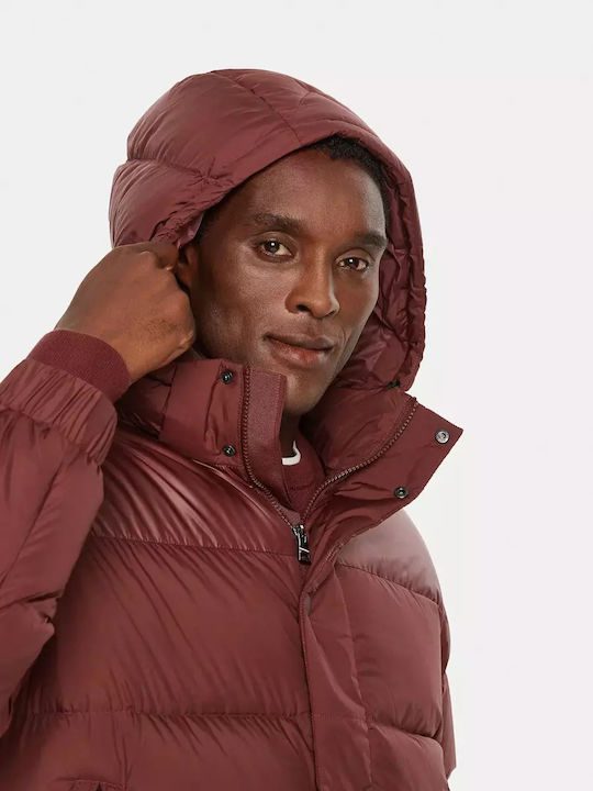 TOMMY HILFIGER Mix down hooded puffer jacket